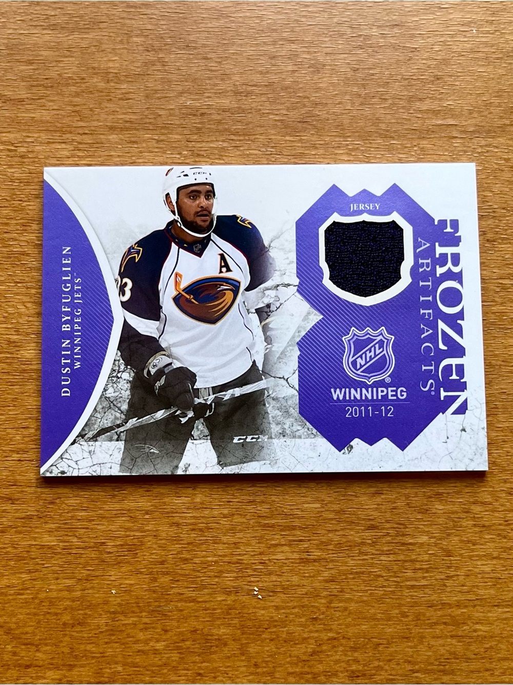 Frozen Artifacts Dustin Byfuglien Jersey Card